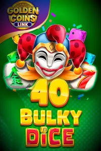 40 bulky dice golden coins link game logo